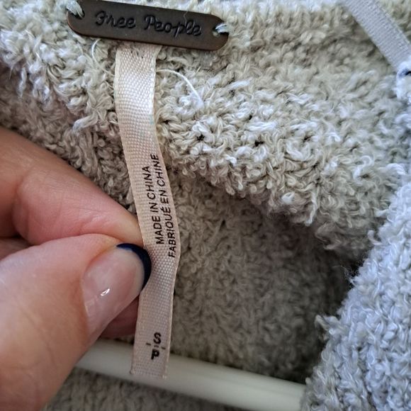 Free People Faux Wrap  Ribbed Sweater - Picture 8 of 9